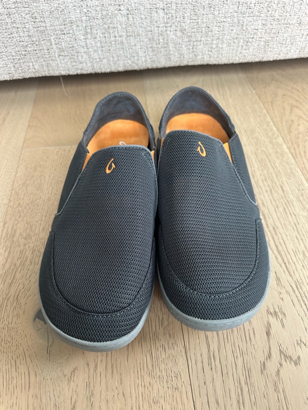 OluKai Nohea Mesh men's slip-on shoes in Dark Shadow